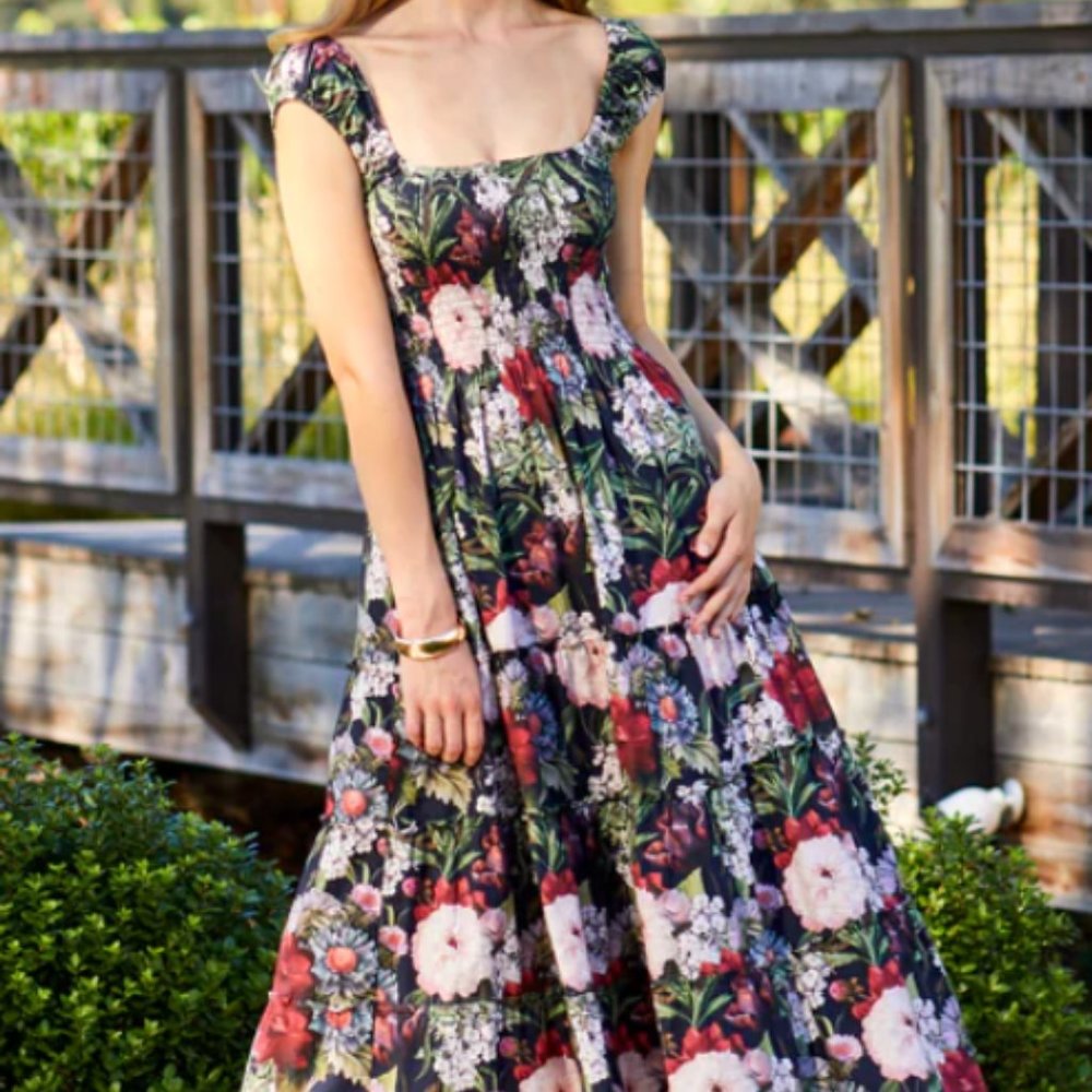 Moody Floral Lily Dress